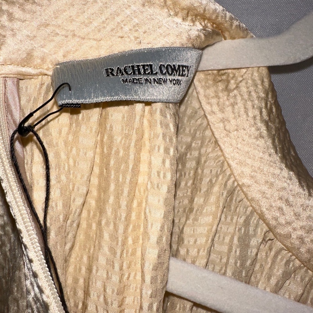 Rachel Comey Hammered Silk Hanley Maxi Dress Cream Adjustable Waist Size 0 BN - Picture 13 of 16